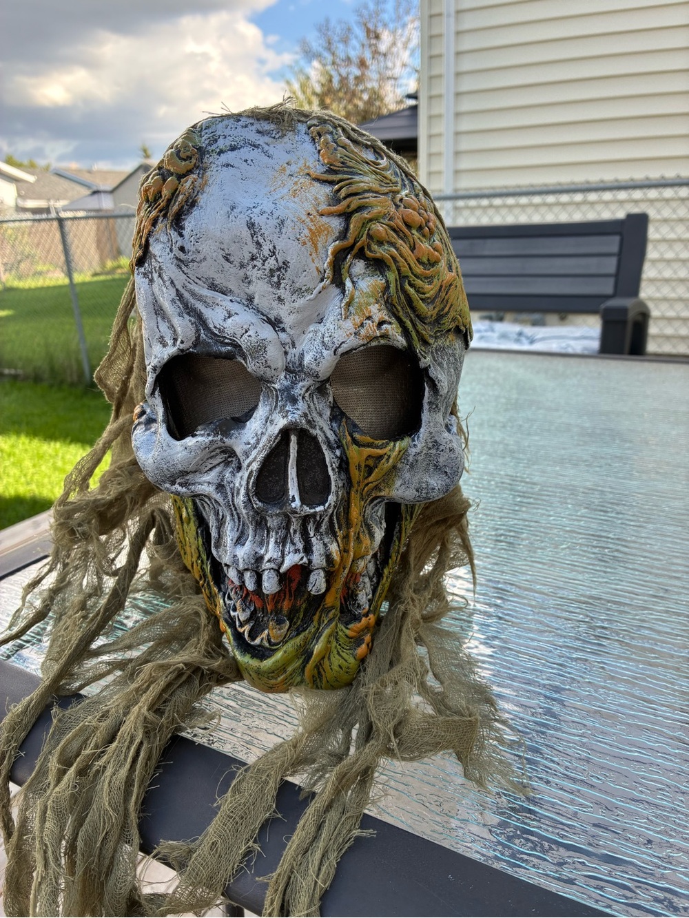 Zombie Skeleton Mummy Corpse Skull Monster Horror Halloween Theatre Prop Mask